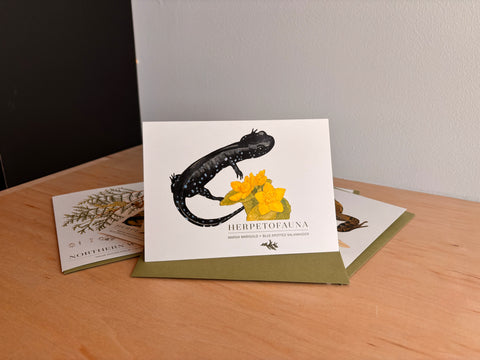 GTRLC x Dani Knoph: Blue Spotted Salamander notecard