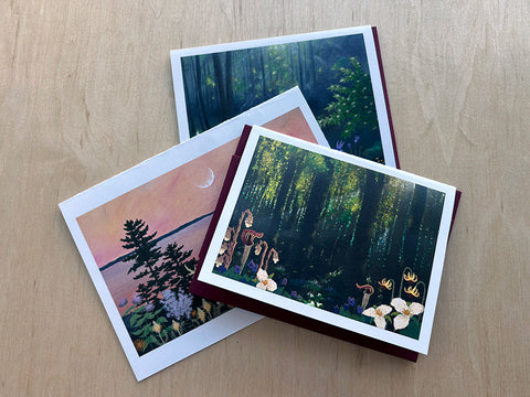 GTRLC x Dana Falconberry: Light in the Mesic Northern Forest Notecard