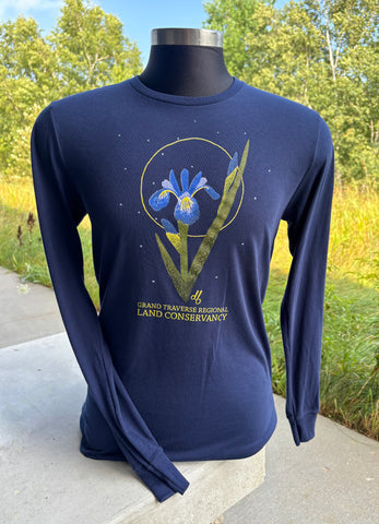 GTRLC x Dana Falconberry: Blue Flag Iris Adult Long Sleeve T-shirt